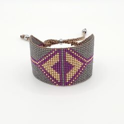 Bracelet INAA Axia en perles Miyuki Gris