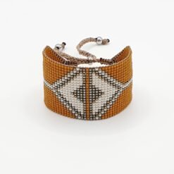 Bracelet INAA Axia en perles Miyuki Orange Jaune