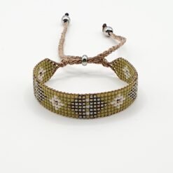 Bracelet INAA Lósara en perles Miyuki vert