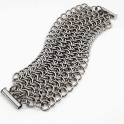 Manchette INAA Euro 4 in 1 en acier inoxydable argenté